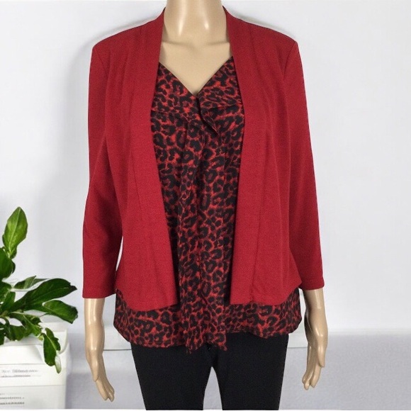 AMAZON Affiliate Melded One Piece Pull-on Blouse/Sweater Combo - Picture 1 of 3